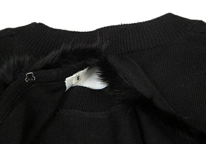 Comme des Garcons noir kei ninomiya Back Rabbit Fur Size S