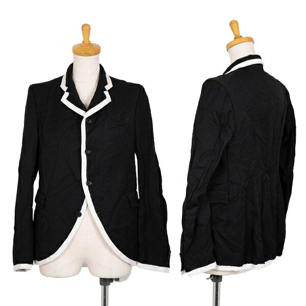 BLACK COMME des GARCONS Wrinkle Dye Jacket Black Size M