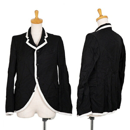 BLACK COMME des GARCONS Wrinkle Dye Jacket Black Size M