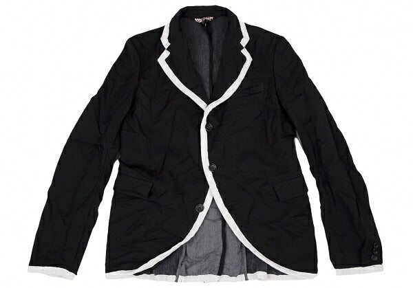 BLACK COMME des GARCONS Wrinkle Dye Jacket Black Size M