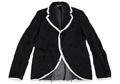 BLACK COMME des GARCONS Wrinkle Dye Jacket Black Size M