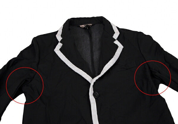 BLACK COMME des GARCONS Wrinkle Dye Jacket Black Size M