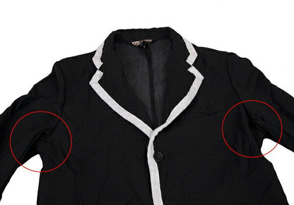 BLACK COMME des GARCONS Wrinkle Dye Jacket Black Size M