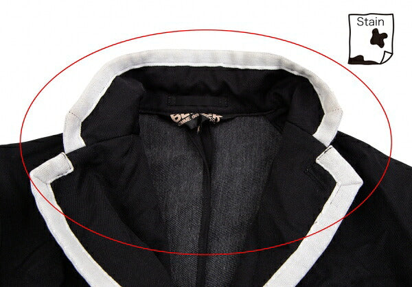BLACK COMME des GARCONS Wrinkle Dye Jacket Black Size M