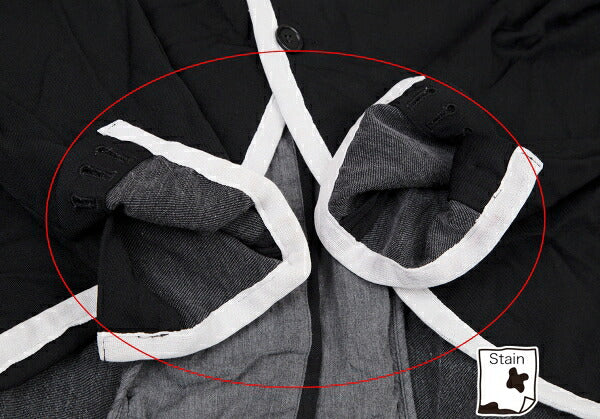 BLACK COMME des GARCONS Wrinkle Dye Jacket Black Size M