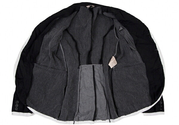 BLACK COMME des GARCONS Wrinkle Dye Jacket Black Size M