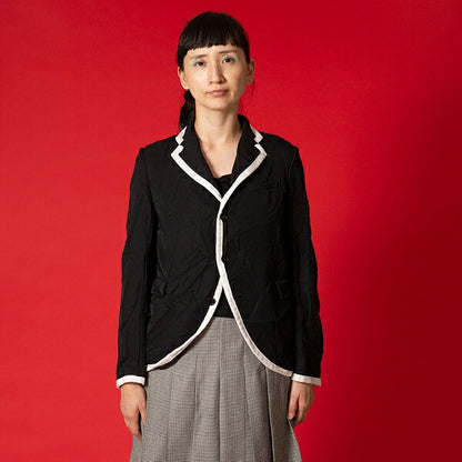 BLACK COMME des GARCONS Wrinkle Dye Jacket Black Size M
