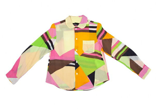 COMME des GARCONS Rayon Crazy Pattern Shirt Multi Size S