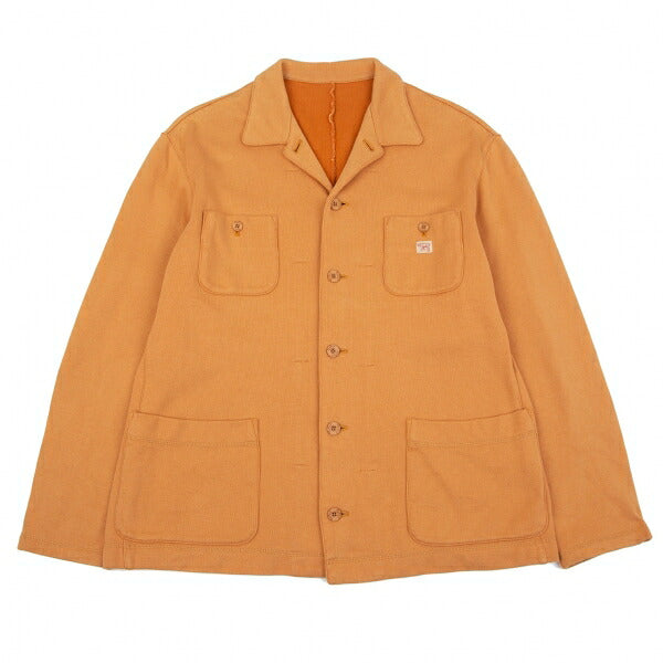 Papas Cotton One-Point Embroidery Light Orange Jacket Size 48M