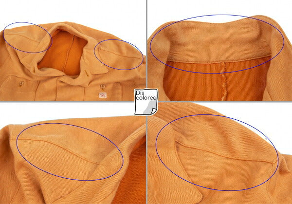 Papas Cotton One-Point Embroidery Light Orange Jacket Size 48M