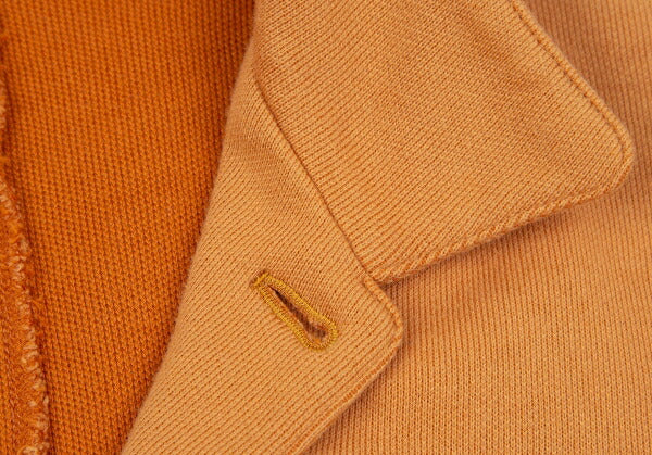 Papas Cotton One-Point Embroidery Light Orange Jacket Size 48M