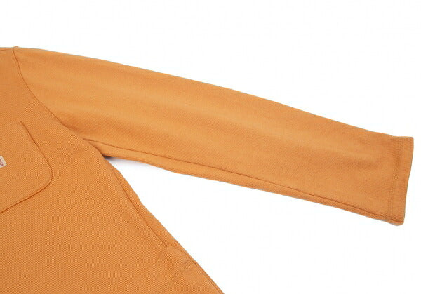 Papas Cotton One-Point Embroidery Light Orange Jacket Size 48M