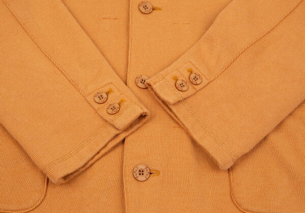 Papas Cotton One-Point Embroidery Light Orange Jacket Size 48M