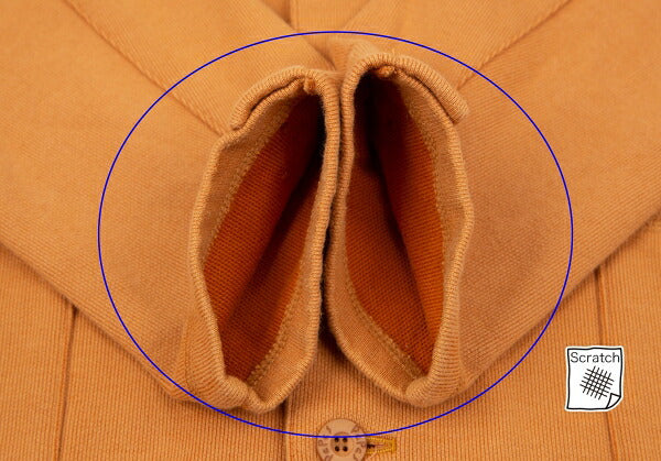Papas Cotton One-Point Embroidery Light Orange Jacket Size 48M