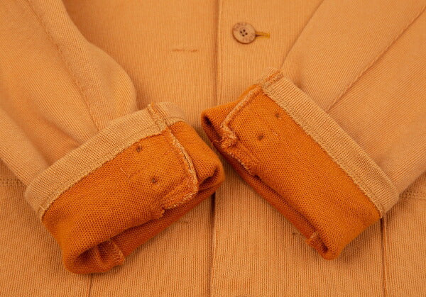Papas Cotton One-Point Embroidery Light Orange Jacket Size 48M