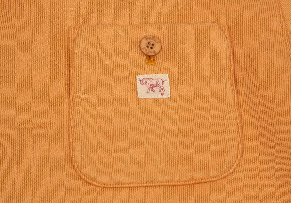 Papas Cotton One-Point Embroidery Light Orange Jacket Size 48M