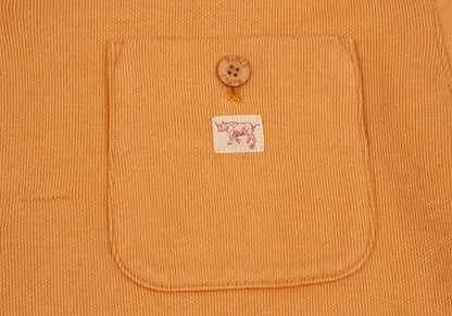Papas Cotton One-Point Embroidery Light Orange Jacket Size 48M