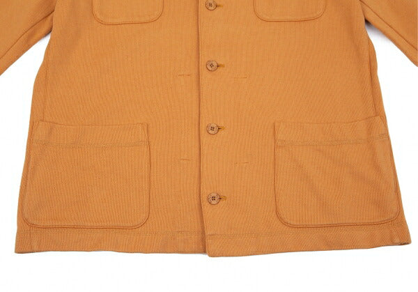 Papas Cotton One-Point Embroidery Light Orange Jacket Size 48M