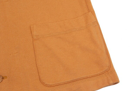 Papas Cotton One-Point Embroidery Light Orange Jacket Size 48M