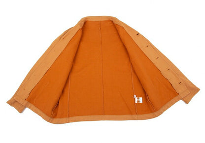 Papas Cotton One-Point Embroidery Light Orange Jacket Size 48M