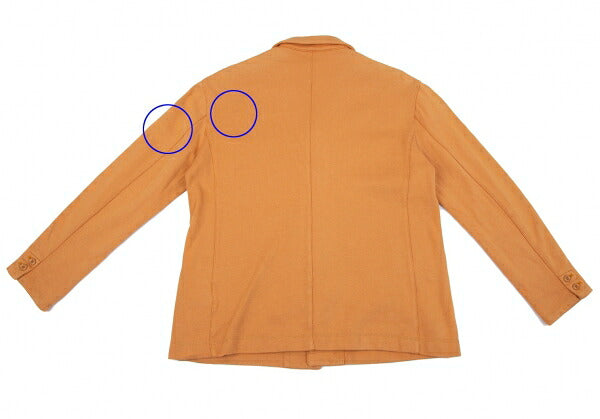Papas Cotton One-Point Embroidery Light Orange Jacket Size 48M