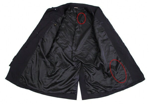 COMME des GARCONS HOMME DEUX Navy Garment Front Coat Size L