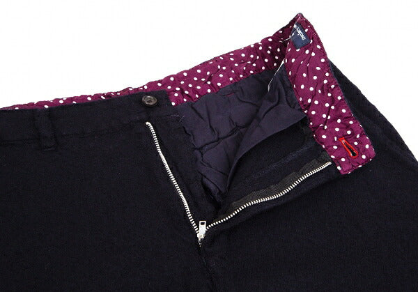 COMME des GARCONS HOMME Navy Wool Shrunken Pants Size S