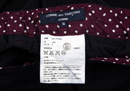 COMME des GARCONS HOMME Navy Wool Shrunken Pants Size S