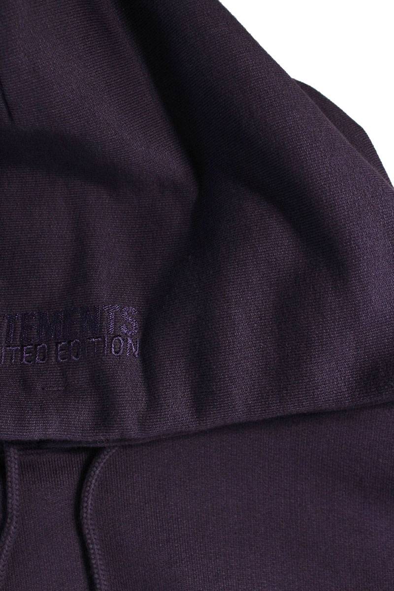 Vetements 23AW PURPLE PARIS Logo Print Hoodie Purple Size XS