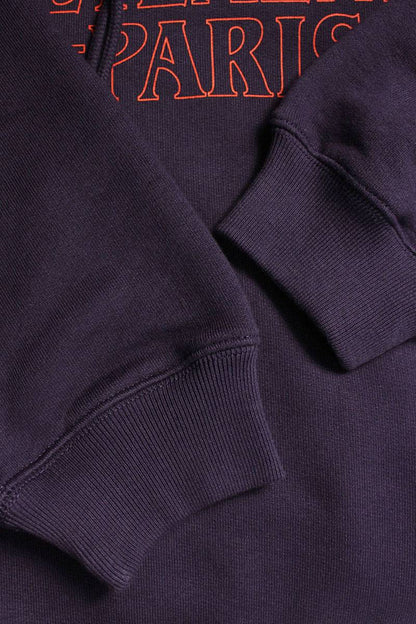 Vetements 23AW PURPLE PARIS Logo Print Hoodie Purple Size XS