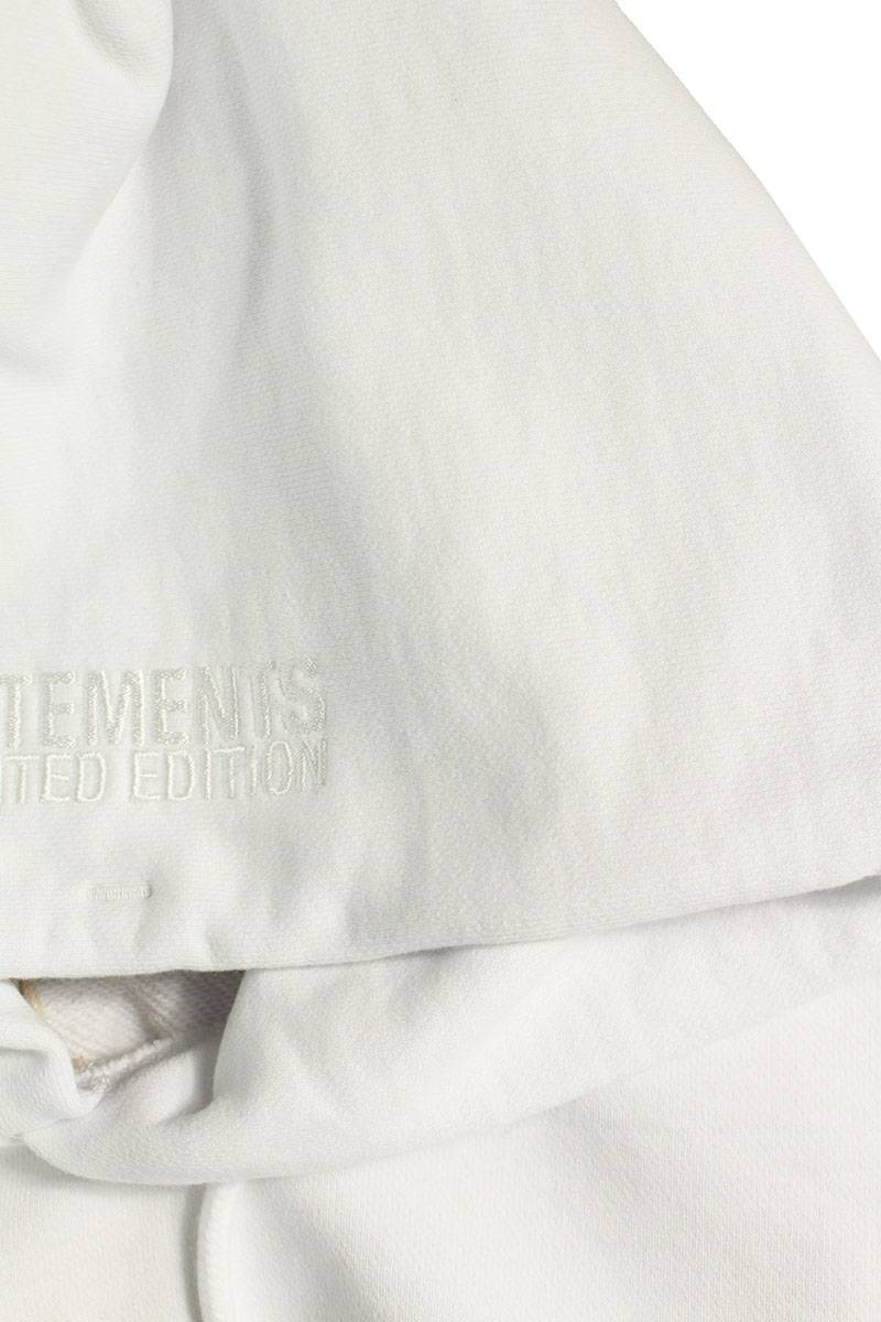 Vetements 23AW WHITE logo embroidery Hoodie White Size M