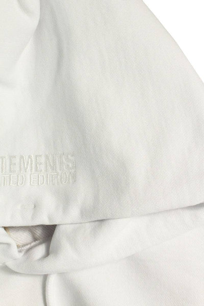 Vetements 23AW WHITE logo embroidery Hoodie White Size M