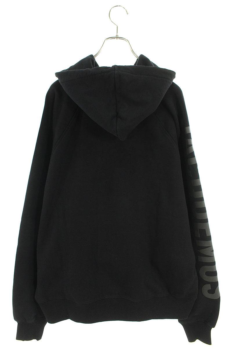 JACQUEMUS 24SS Sleeve Logo Pullover Hoodie Black Size L