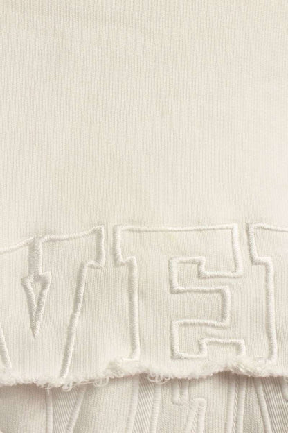 GIVENCHY Logo Patch Layered Hoodie White Size XL