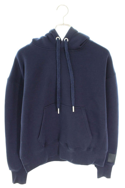 AMI Embroidered Pullover Hoodie Blue Size XS