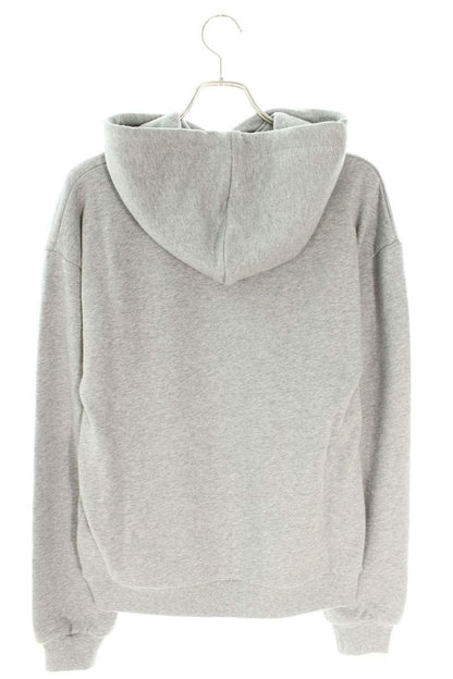 CELINE Logo Print Loose Hoodie Gray Size S