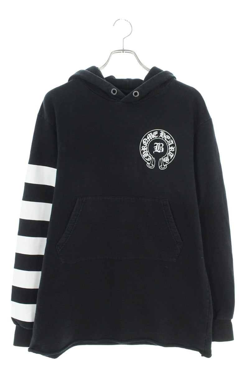 Chrome Hearts BELLA HD LNG Pullover Hoodie Black x White Size M