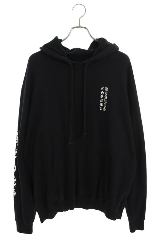 Chrome Hearts SWTSHRT PLVR Logo Print Pullover Hoodie Black Size XL