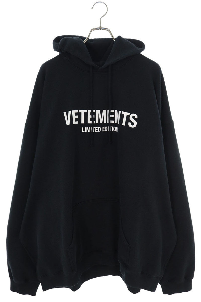 Vetements 24AW Logo Hoodie Black Size XL