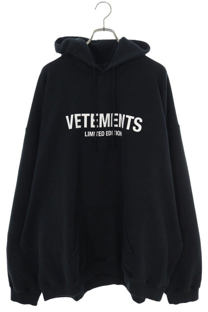 Vetements 24AW Logo Hoodie Black Size XL