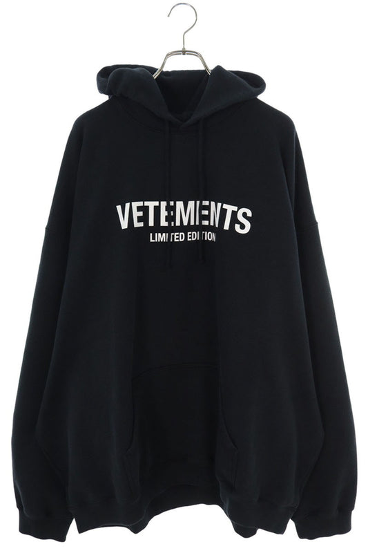 Vetements 24AW Logo Hoodie Black Size XL