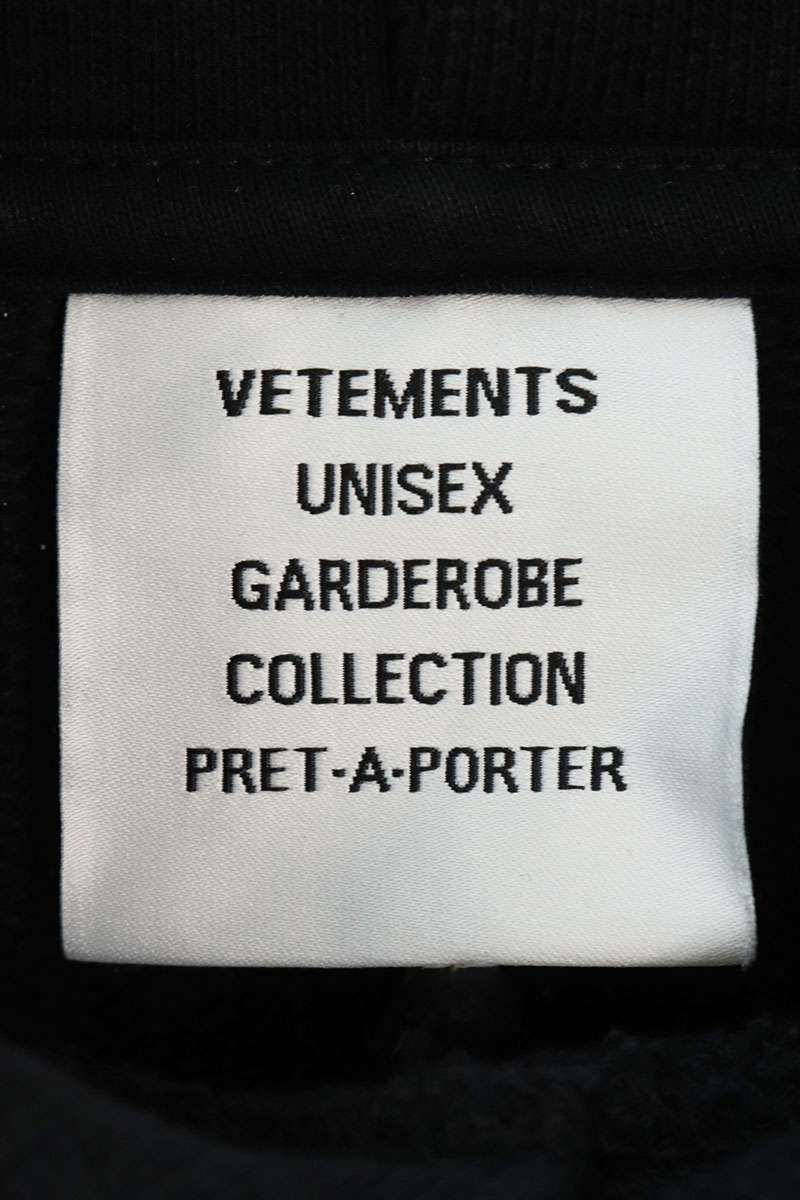 Vetements 24AW Logo Hoodie Black Size XL