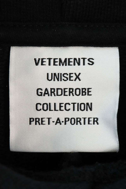 Vetements 24AW Logo Hoodie Black Size XL