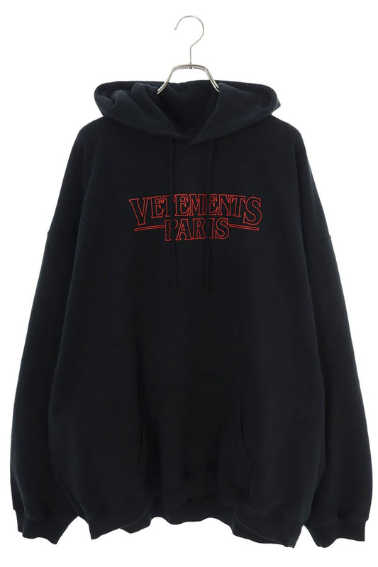 Vetements 24AW VETEMENTS Logo Hoodie Black Size XL