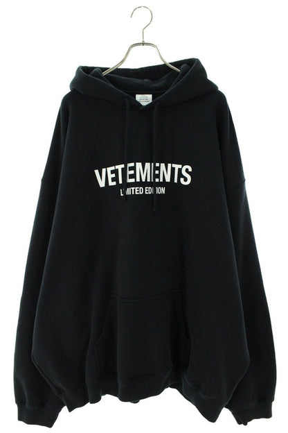 Vetements 24AW Logo Hoodie Black Size XL
