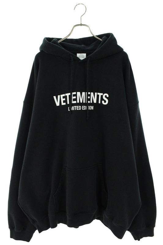 Vetements 24AW Logo Hoodie Black Size XL