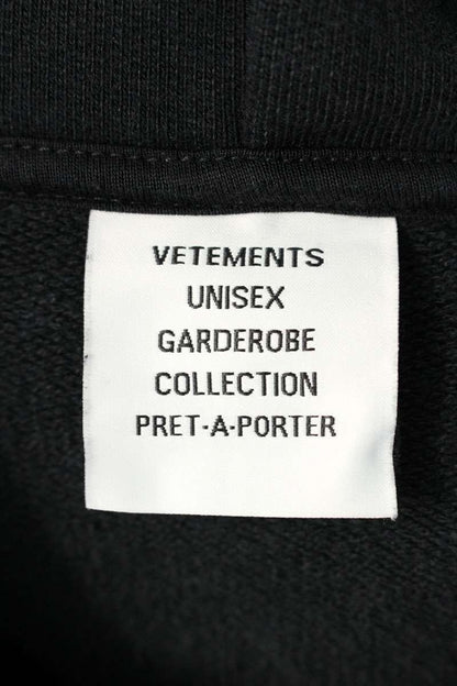 Vetements 24AW Logo Hoodie Black Size XL