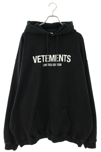 Vetements 24AW Logo Hoodie Black x White Size M