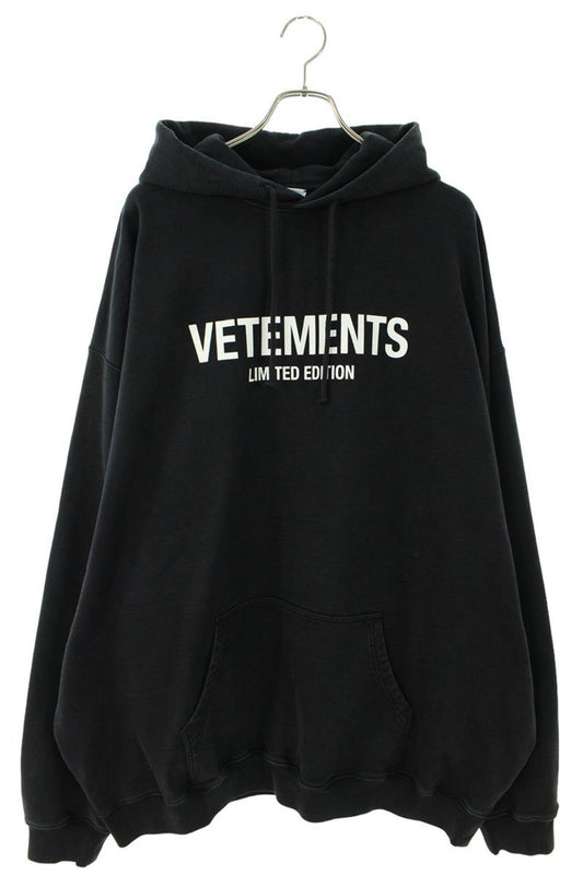 Vetements 24AW Logo Hoodie Black x White Size M
