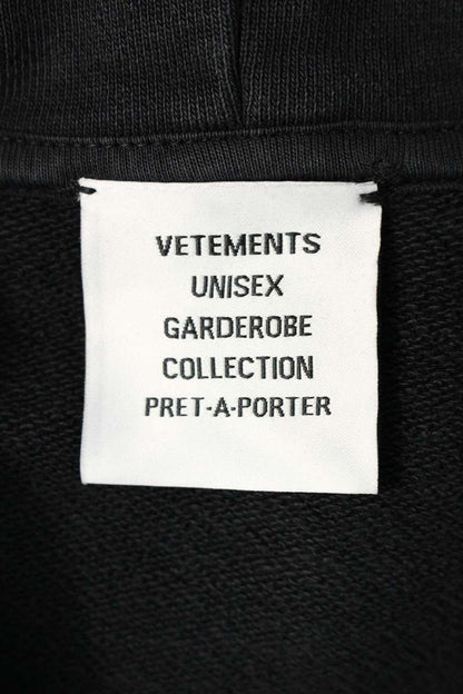Vetements 24AW Logo Hoodie Black x White Size M